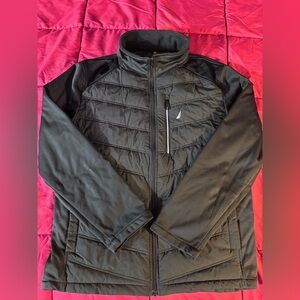 Nautica Rain Jacket. Black. Men’s Size XL. Water/Wind Resistant. New!